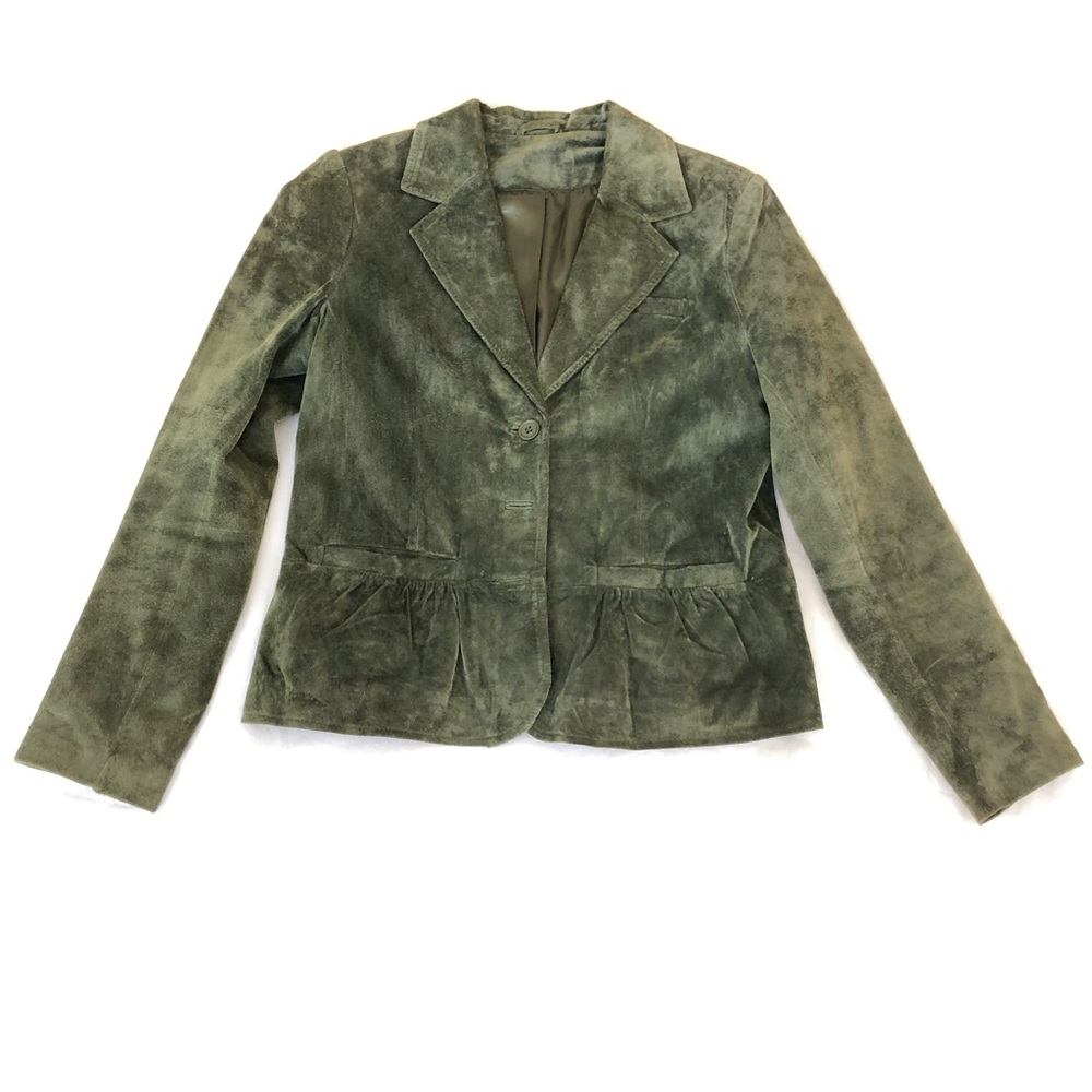 Green suede jacket